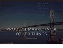 Tablet Screenshot of m3ka.com